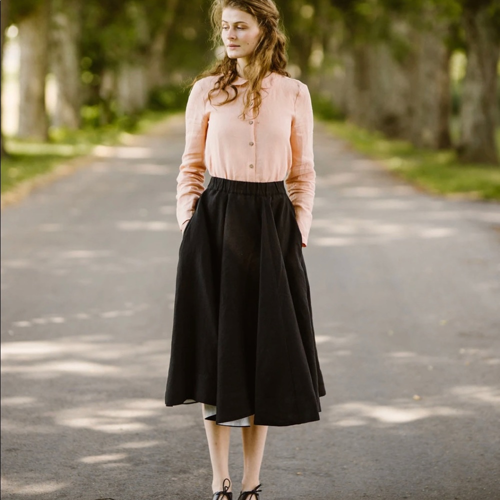 Sondeflor classic linen skirt